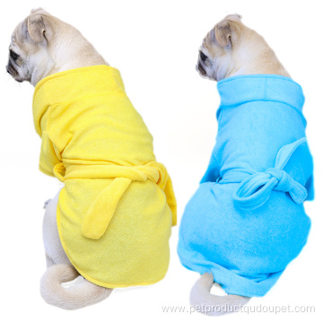 Al por mayor tela de toalla suave ropa para perros súper absorbente